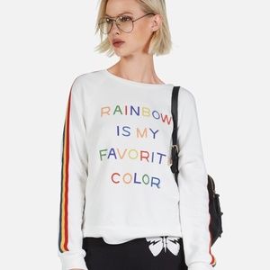 🌈 Lauren Moshi | Ariel Rainbow Is My Favorite Color Sweatshirt, Small  🏳️‍🌈